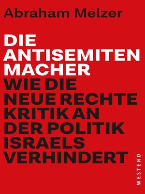 cover image of Die Antisemitenmacher